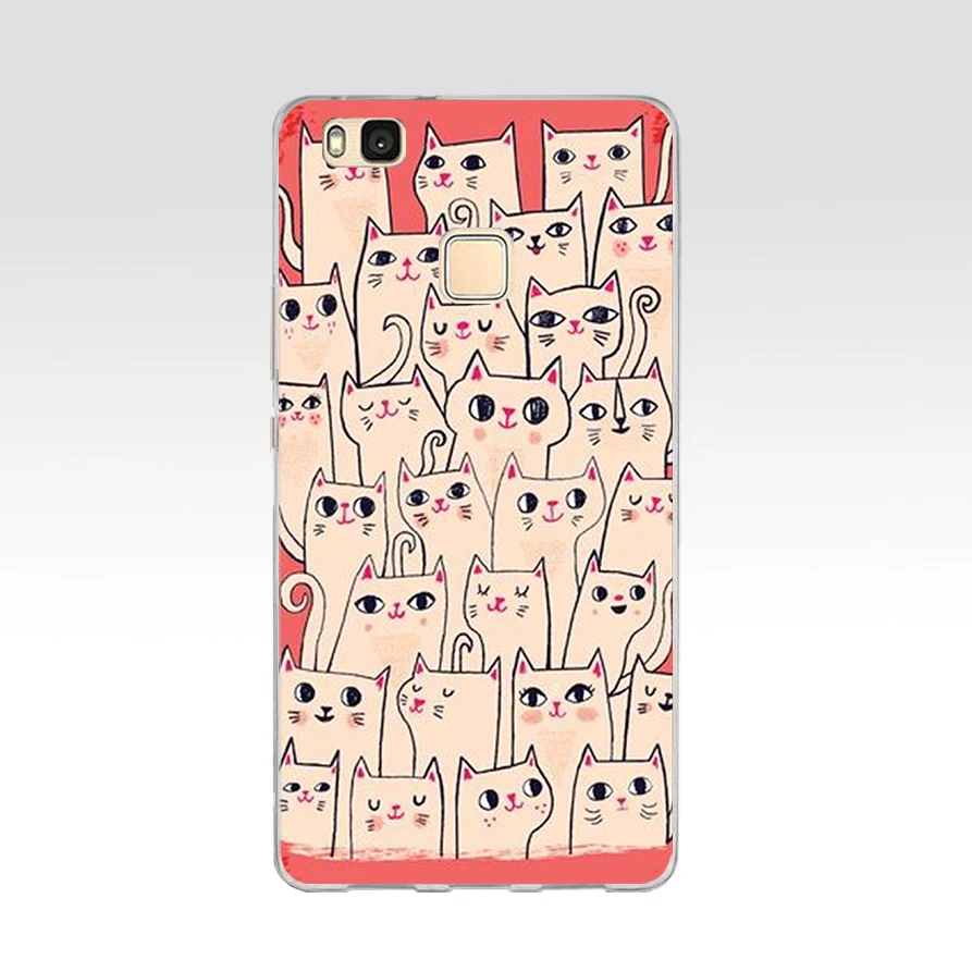 34 G For Cover Huawei P9 Lite Case Cute Animal Silicon Soft TPU for Funda Huawei P9 Lite Case P9 P9Lite Phone Back Cases - Color: 34