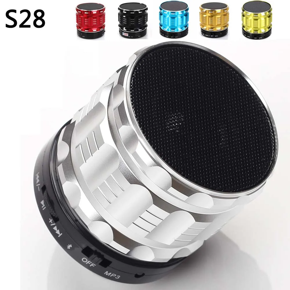 Новый S28 Портативный Bluetooth Динамик Беспроводной стерео мини бас с микрофоном