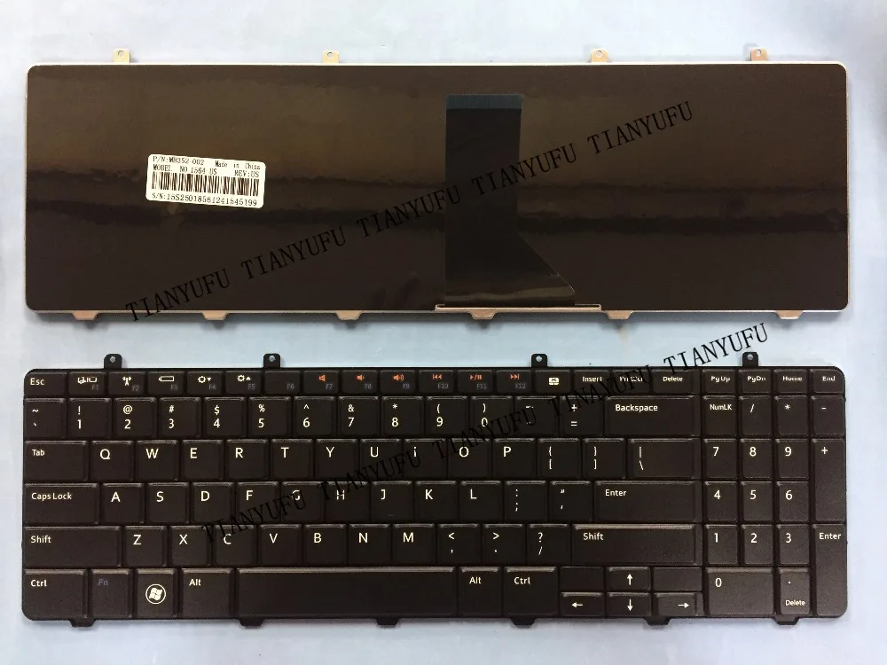Новая английская клавиатура 1564 для DELL Inspiron 1564D черная ноутбука США