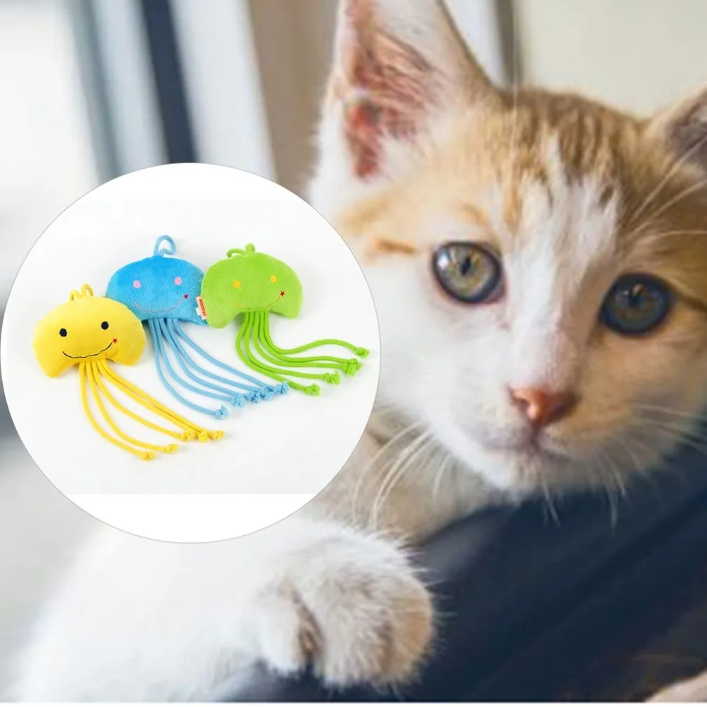 Домашняя собака кошка Медузы Короткие Плюшевые органические кошачьи когтеточки