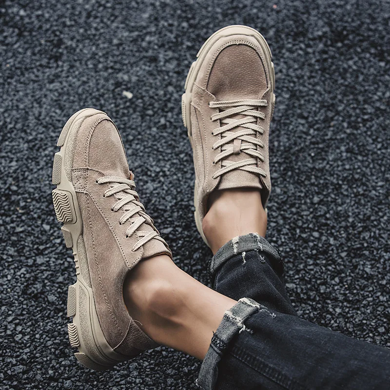 ZSAUAN 38-46 Drop Shipping Stylish Luxury Shoes Men European Korea Men Casual Leather Shoes Crash Proof Young Men Shoes