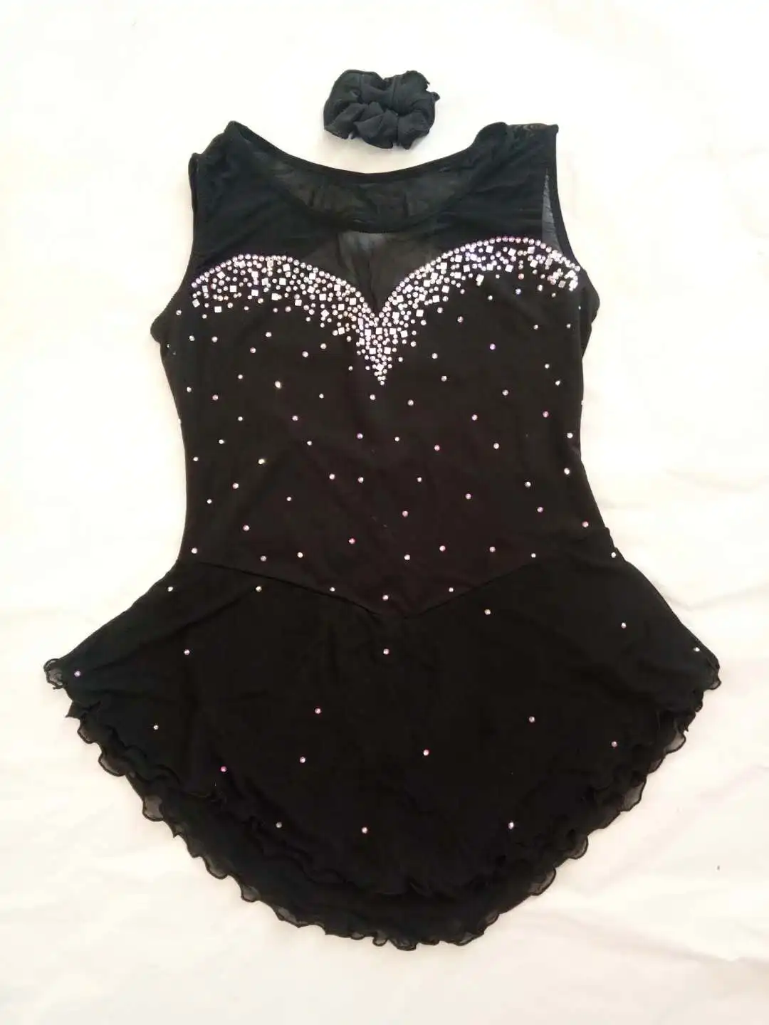 Платье для фигурного катания на заказ с кристаллами девочек и взрослых платье