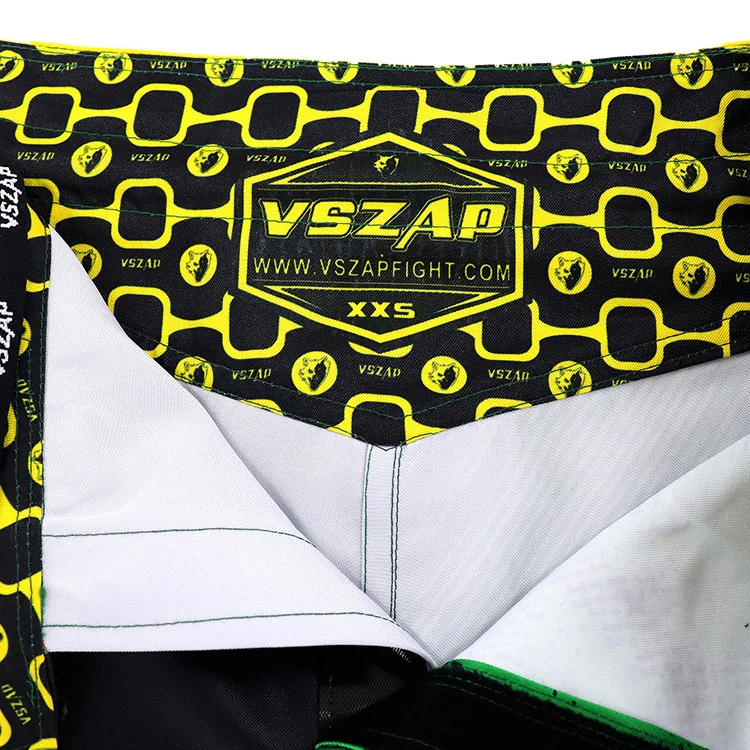 VSZAP мужские бразильские шорты для ММА, шорты для борьбы с захватом, шорты для бокса, Полиэстеровые шорты с рисунком, Муай Тай боксерские трусы MMA Boxe
