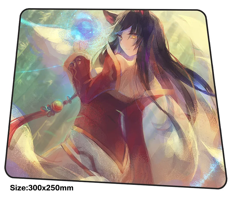 Ahri коврик для мыши 300x250 мм коврики лучшие игровой геймер Новое прибытие большой с