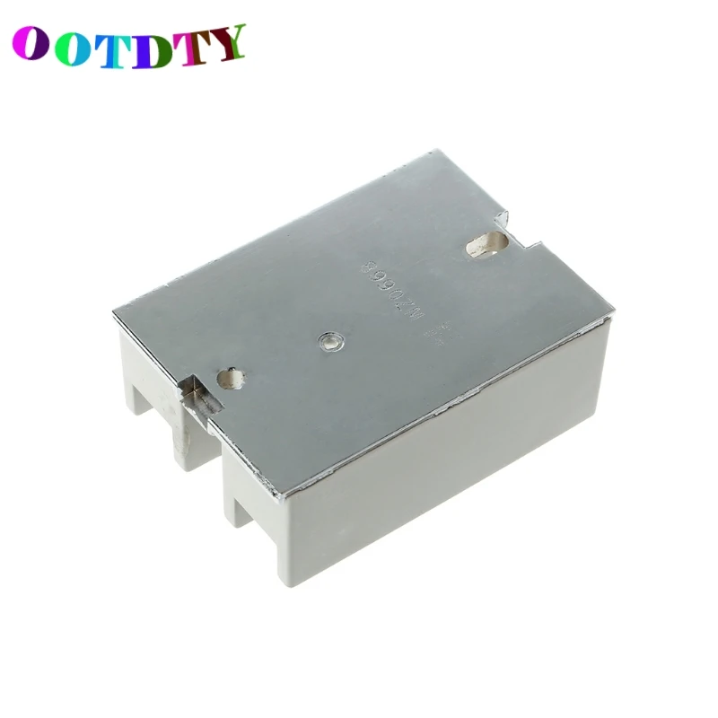 OOTDTY 1 шт. SSR 40 AA AC металлический базовый твердотельный релейный модуль 40AA 40A выход 24