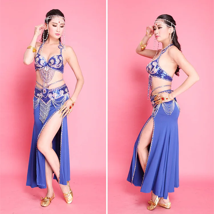 Индийское платье для женщин костюм танца живота 6 цветов ручная работа (юбка +