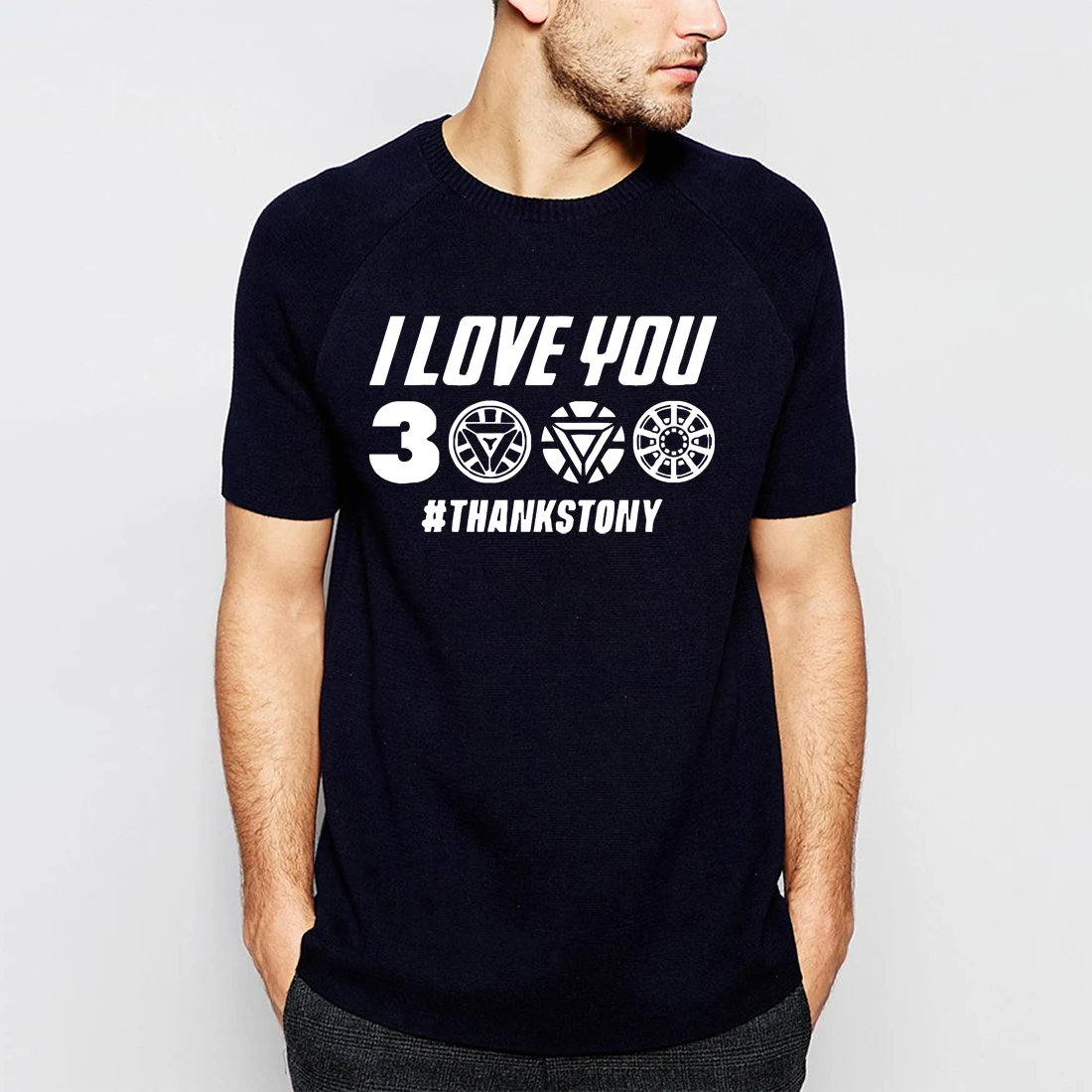 

I Love You 3000 Times Thanks Tony Stark Men T Shirt Summer New Style Tops T-shirt For Fans Cotton Short Sleeve Unisex Tee Shirt