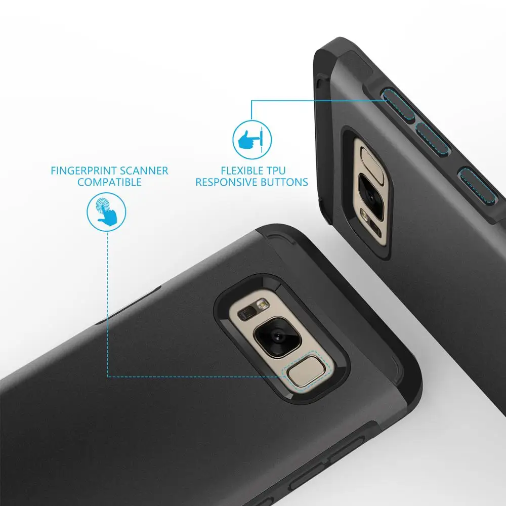 Чехол SHIELDON Sunrise Series для Galaxy S8 Plus тонкий амортизирующий 2 в 1 двухслойный дизайн