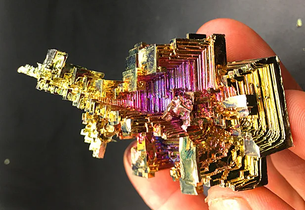 

Висмута Радуга яркий кристалл Гейд каждый вес 130-150 г элемент биминерал