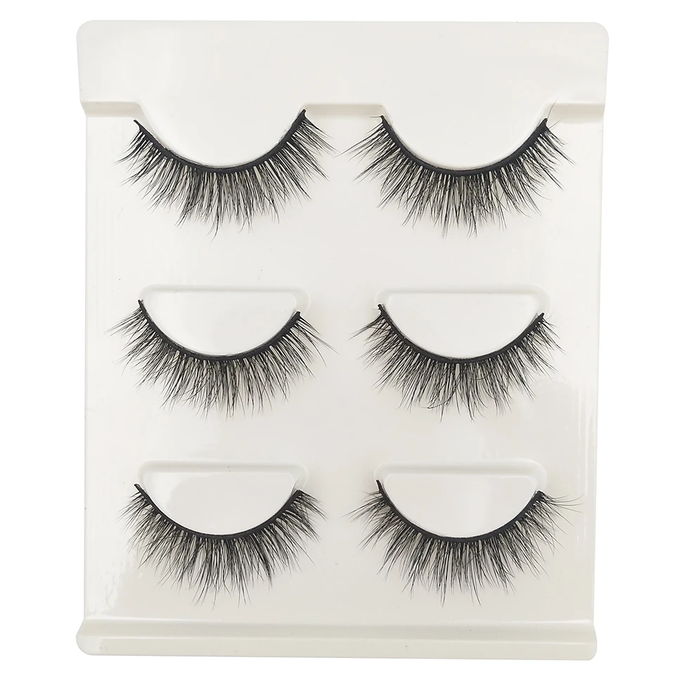 3 пар/компл. натуральные ресницы оптом профессиональный макияж удобные мягкие