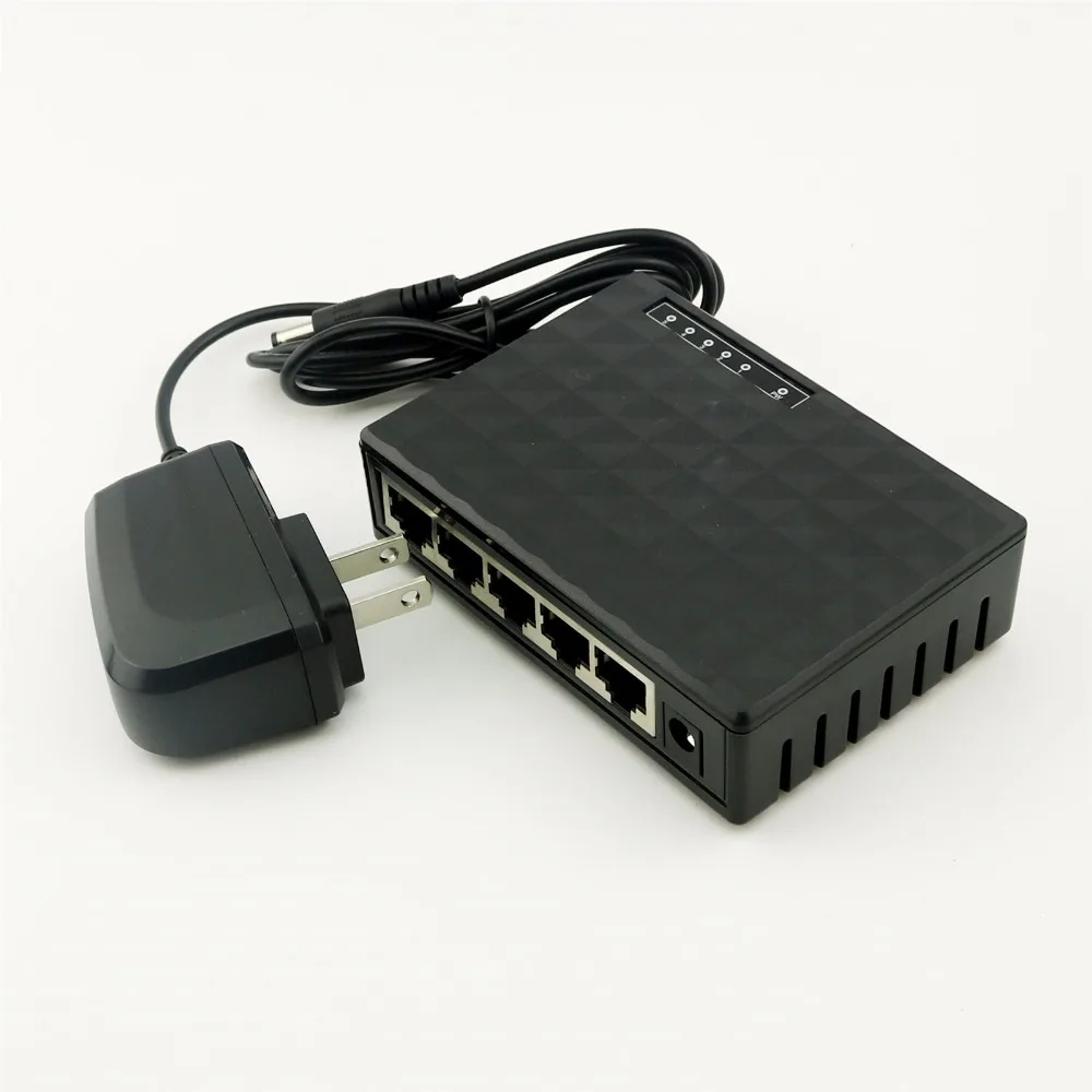 1 шт. мини 5 портов Быстрый RJ45 10/100/1000 Мбит/с База гигабитная LAN Ethernet сетевой
