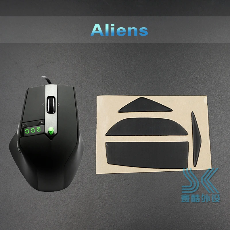 Тефлоновая 3м мышь для ног, коньки, мышь для logitech G900 G903 G9 G9X M950 Alens Anywhere m905 игровая мышь 0,6 мм Замена - Цвет: Aliens