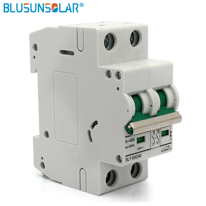 10 шт./лот 2P в 40A / Icu 6 ка DC800V MCB Солнечная энергия фотоэлектрическая (pv) солнечная