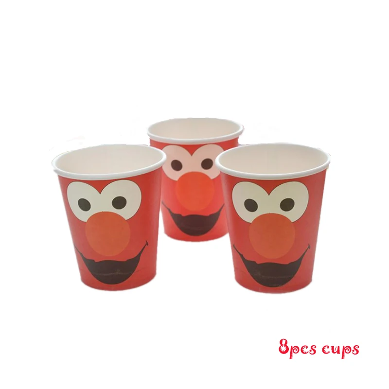 Omilut Seasame Street Elmo принадлежности для дня рождения одноразовая