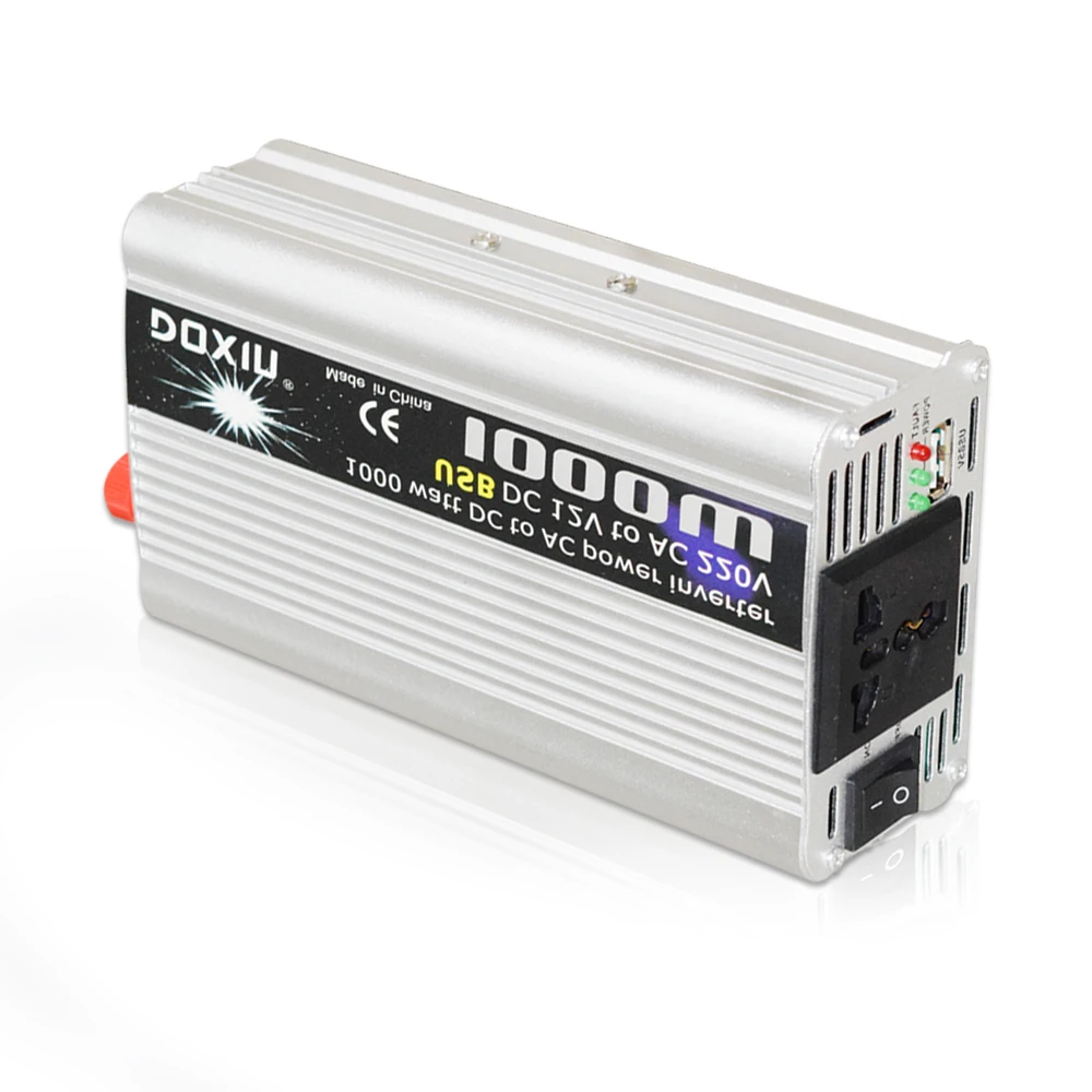 Инвертор USB 1000 Вт DC 12 В в AC 220 В портативное автомобильное зарядное устройство адаптер конвертер DC 12 В AC 220 Модифицированная синусоида 1000 Вт
