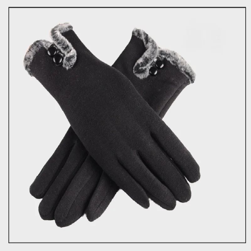 Мягкие толстые зимние перчатки Женские ветрозащитные для вождения Guantes Invierno