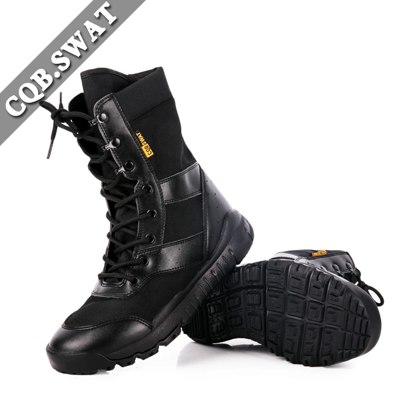 CQB.SWAT летние военные тактические супер легкие однотонные мужские ботинки