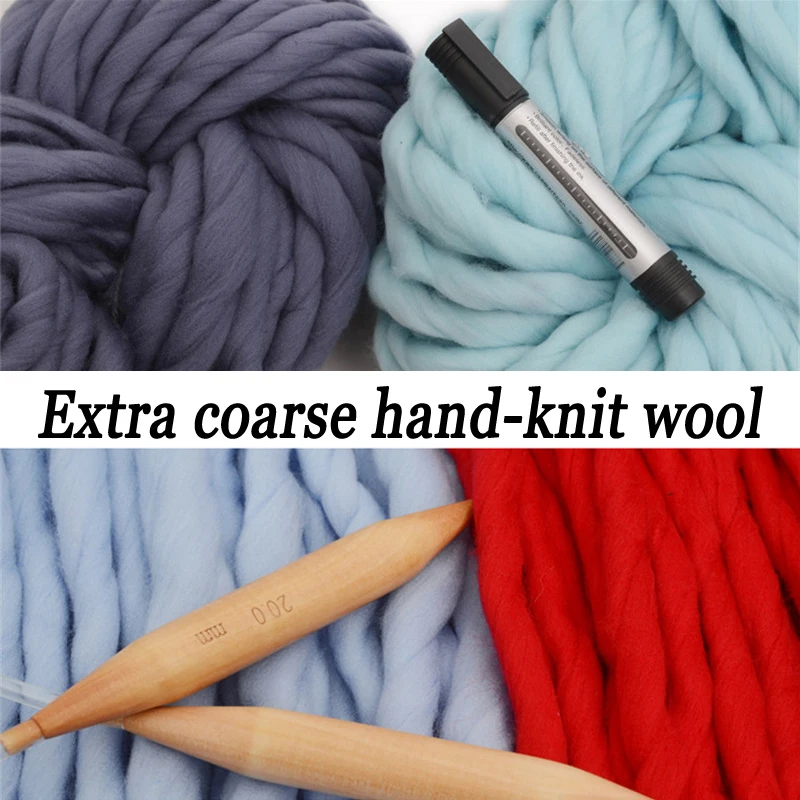 500 г супер коренастый шерсть ручного вязания большой пряжи мягкий теплый