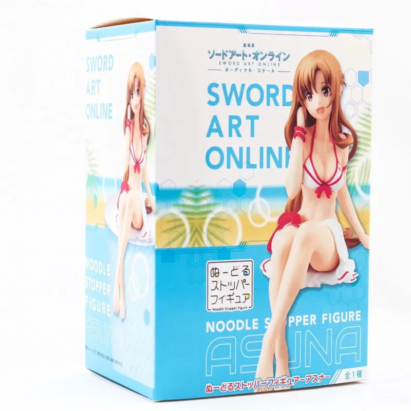 SAO Yuuki меч асуны Art Online Asuna Q Sit Ver. Экшн фигурка купальника из ПВХ настольное