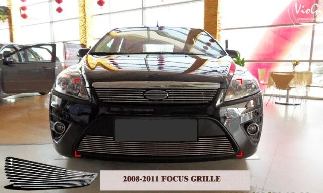 Хромированная решетка радиатора для Ford Focus Sedan 2008-2011 | Автомобили и мотоциклы