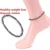 Магнитная терапия потеря веса браслет на ногу черный галлоновый камень стимулирующий точечный похудение антицеллюлитный инструмент цепи для ног - изображение