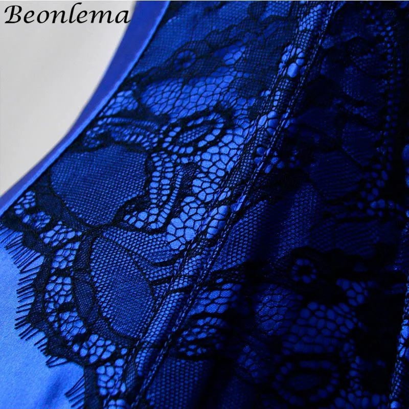 Beonlema ярко синий сексуальный комбинезон Corselet Модный Фиолетовый Бюстье для