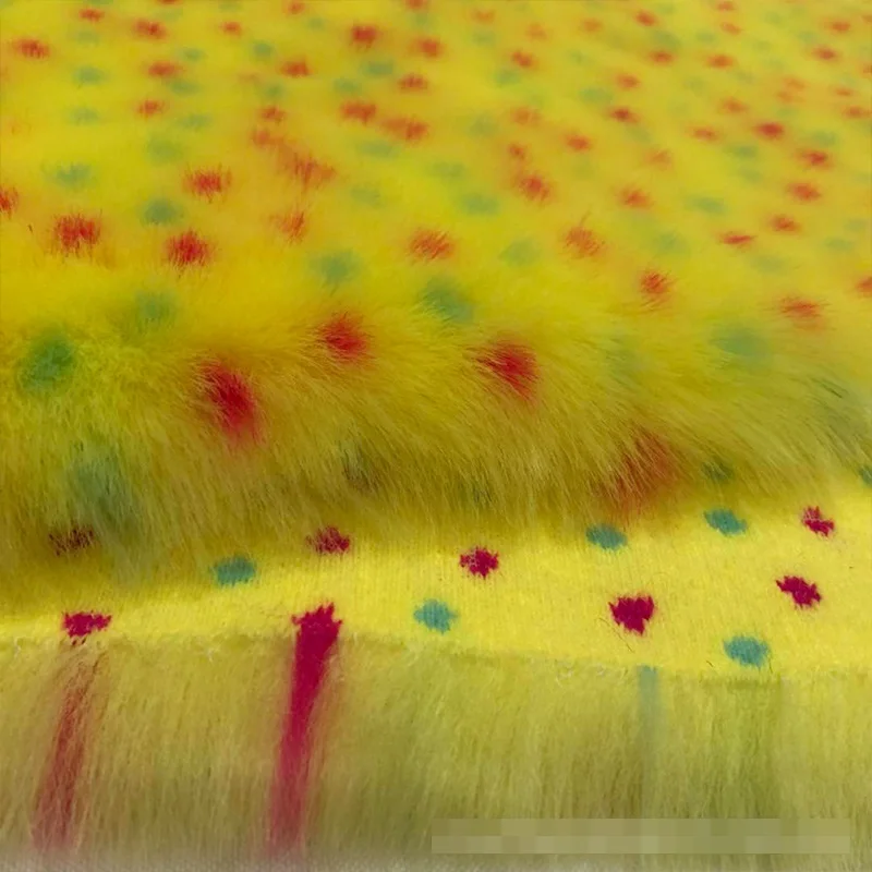 Ткань из искусственного меха плюш имитация кроличьего ткань принцессы с цветком
