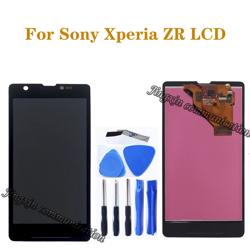 4 55 &quotОригинальный дисплей для Sony Xperia ZR ЖК сенсорный экран дигитайзер M36h C5502 C5503