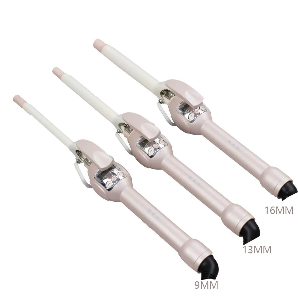 

Professional Hair Curler Flat Iron 360 Rotating Hair Curler Deep Curly Hair Styler Curls Temperature Adjustment Curler