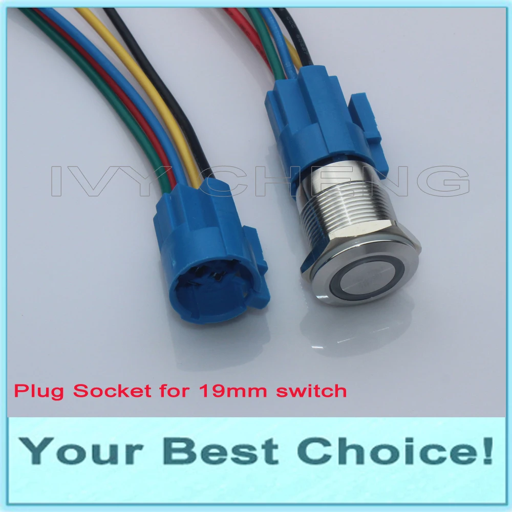 50pcs/Lot Special Quick Connector Plug Socket for our 19mm Push Button Switch | Строительство и ремонт