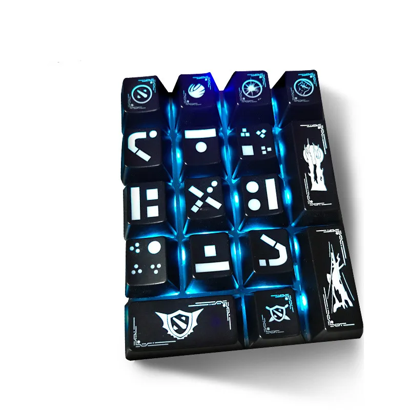 17 ключей PBT просвечивающие колпачки для razer logitech механическая клавиатура |