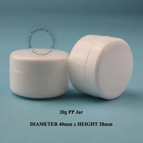 Оптовая продажа пластиковая банка для крема 100 шт./лот 20 г женский косметический