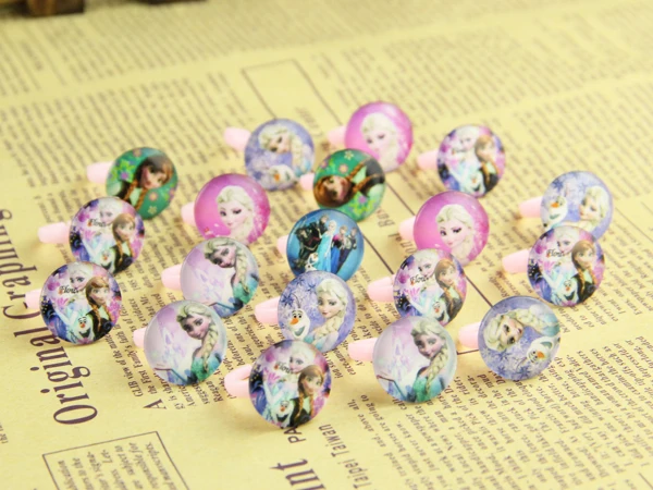 100 шт. милое детское кольцо с героями мультфильмов для девочек и Kinder Lucite свадебное