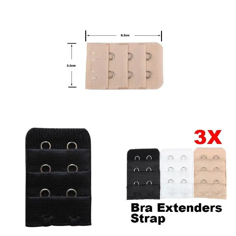 Хит продаж 3 шт. Удлинительный ремень для бюстгальтера с 2 крючками 19ING|аксессуары