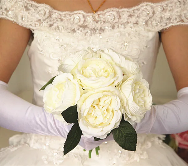 10 шт./Букет невесты с пионами свадебный букет Цветочная ваза мебель для дома