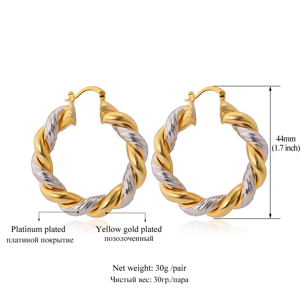 U7 Круглые Серьги Для Женщин Мода Ювелирные Изделия Оптом Висячие Этнические