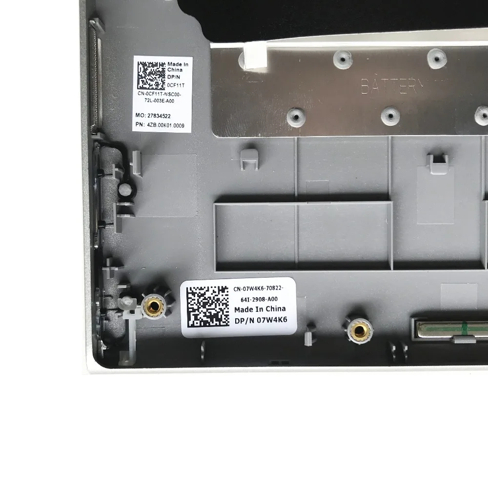 Новая Оригинальная клавиатура для ноутбука DELL 3147 3148, серебристая с подставкой для рук 7W4K6 07W4K6 R68N6 FJP2M, английская раскладка США, серебро