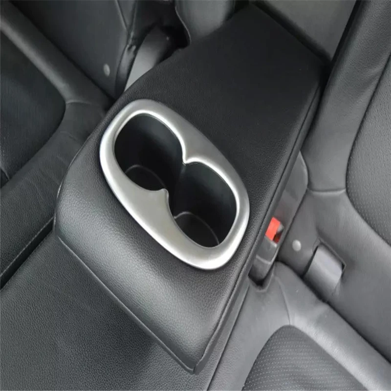 

WELKINRY car cover for Mitsubishi Outlander 2013 2014 2015 2016 2017 2018 ABS chrome rear seat armrest water cup holder trim