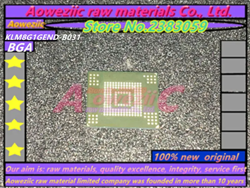 

Aoweziic 100% New original KLM8G1GEND-B031 BGA memory chip KLM8G1GEND B031