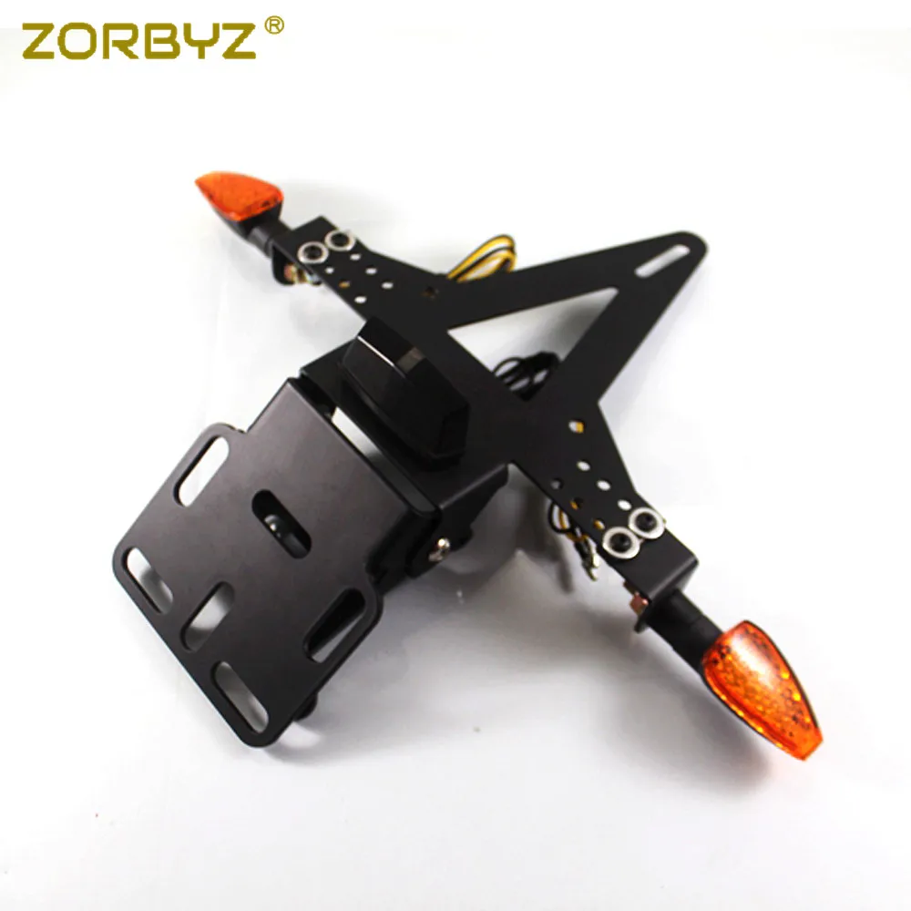 ZORBYZ черный задний фонарь для мотоцикла поворотное сигнальное крепление