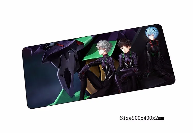 Коврик для мыши evangelion с закрытыми краями, коврик для мыши, коврик для компьютерной мыши 90x40 см, игровой коврик для мыши, геймерская клавиатура, Мышка для ноутбука, коврики