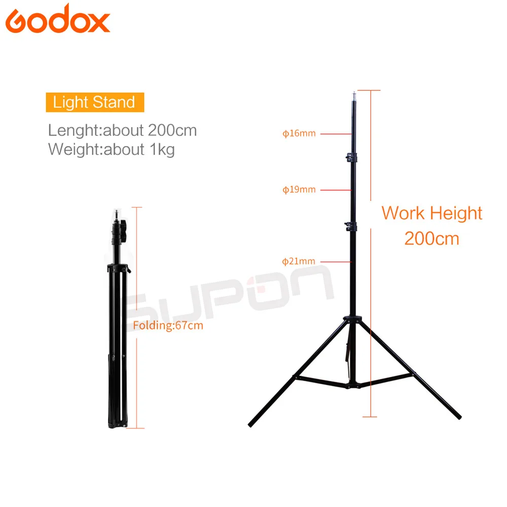 GODOX 3*120Ws 220V профессиональная студийная стробоскопическая вспышка 360W комплект +