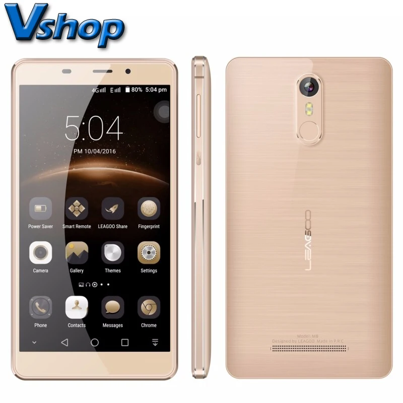 Оригинал LEAGOO M8 3 Г Мобильный Телефон Android 6.0 MTK6580A Quad Core RAM 2 ГБ ROM 16 720 P 13.0MP 5.7 дюймов Dual