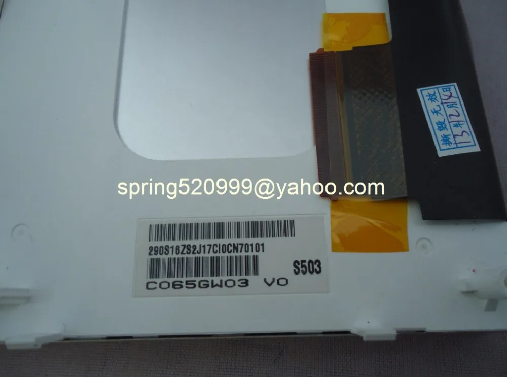 Оригинальный Новый TPO 6 5 дюймовый ЖК дисплей C065GW03 V0 с сенсорным экраном Панель для