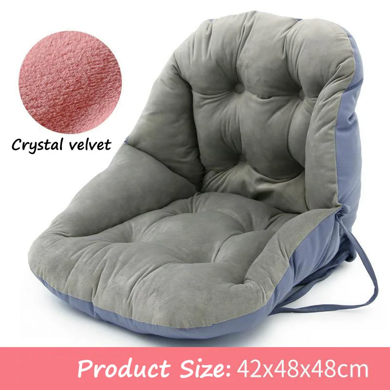 Light Grey Подушка для кресла, дивана, защищающая талию, ягодицы, Кристальный бархат или Льняной материал, забота о здоровье, спинка, подушка для сиденья, украшение стула, дивана - Цвет: Light Grey