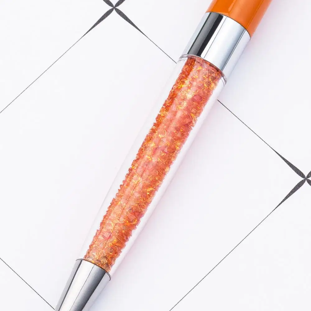 19 цветов стеклянная Шариковая ручка для деловых встреч металлическая шариковая