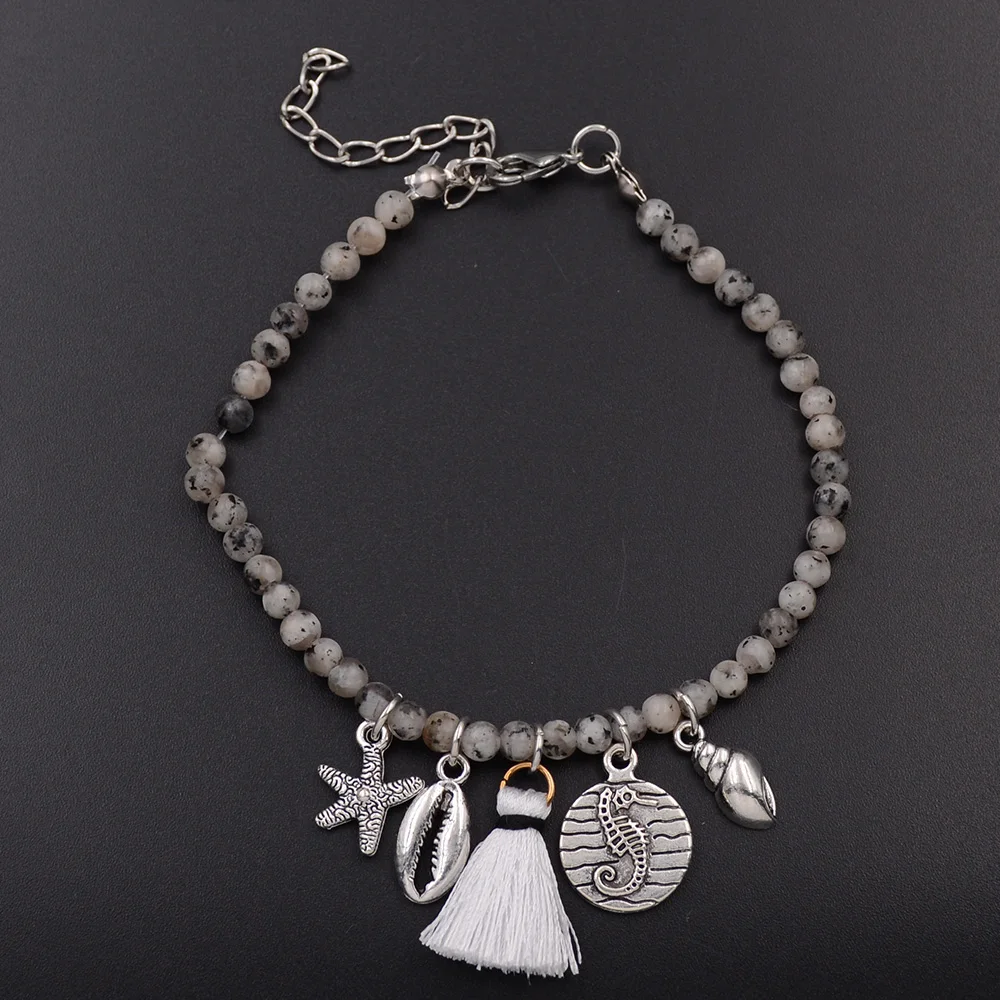 Браслеты на ногу WELLMORE женские анклеты в богемском стиле пляжные украшения из