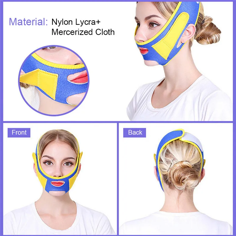 Тонкий Массажер для подтяжки лица Уход за кожей маска ремень лицевой массажер