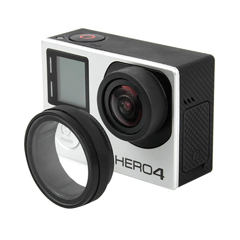 Чехол для объектива Go Pro UV крышка оптического стекла черный чехол HD GoPro Hero 4 / 3 + Edition