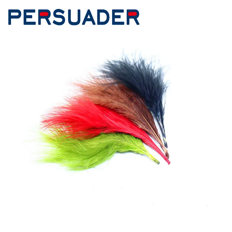 

PERSUADER 10 optional popular colors 20pcs/pack Turkey Marabou Feather hand selected Woolly Bugger fly tying feather materials